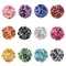 Assortment European Large Hole Beads Spacer Beads Rhinestone Craft Beads for DIY Charms Bracelet Jewelry Making (Rainbow)